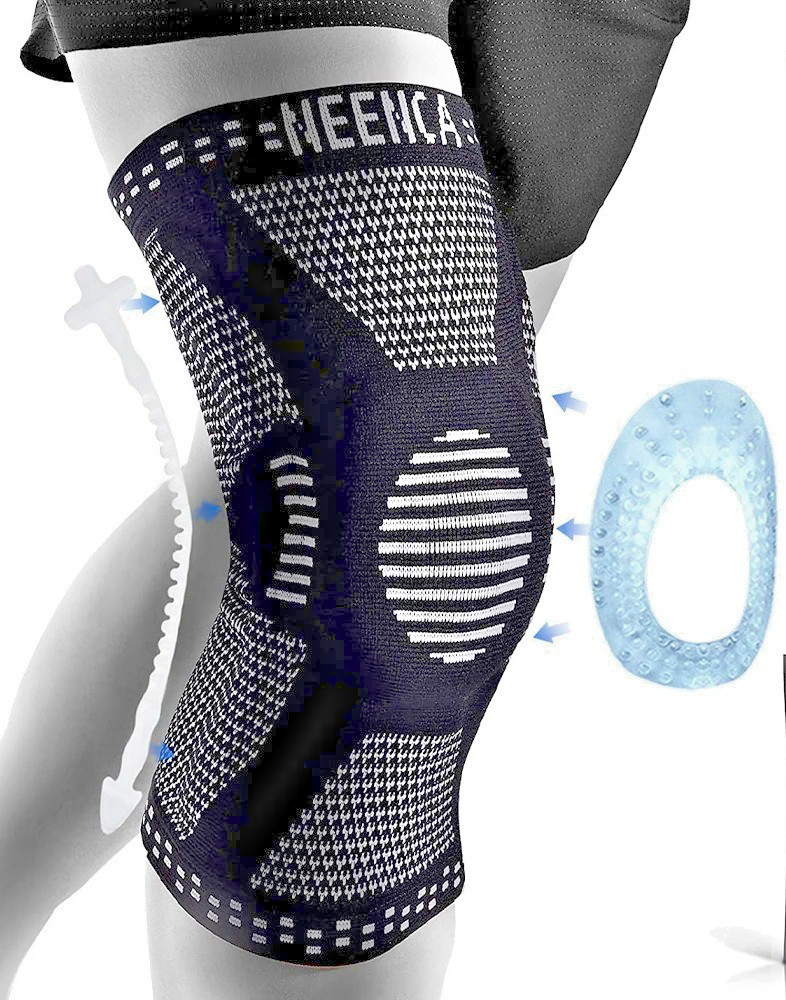 Knee Brace Compression Sleeve Patella Gel Pad Side Stabilizers Arthritis Support