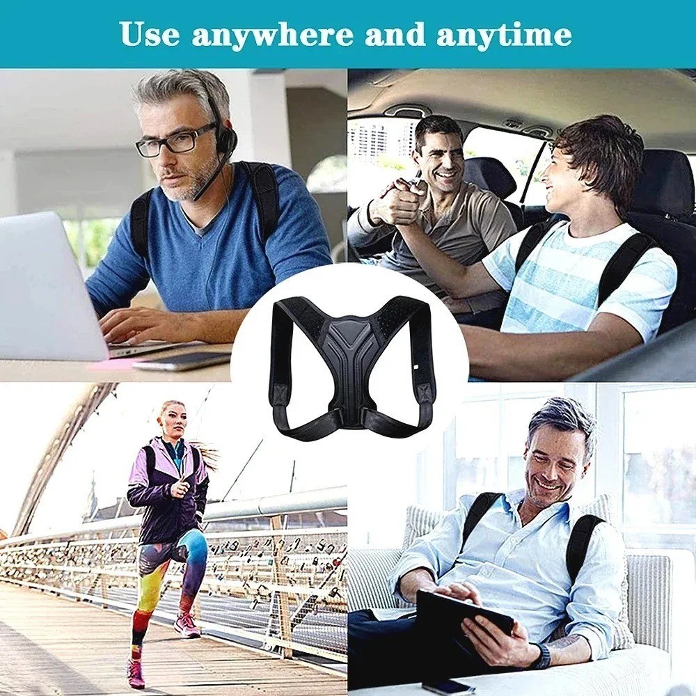 Posture Corrector Men Women Upper Back Pain Brace Clavicle Support Straightener