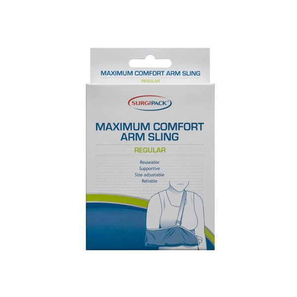 Surgipack 1645 Maximum Comfort Arm Sling Adjustable & Reusable Size Regular