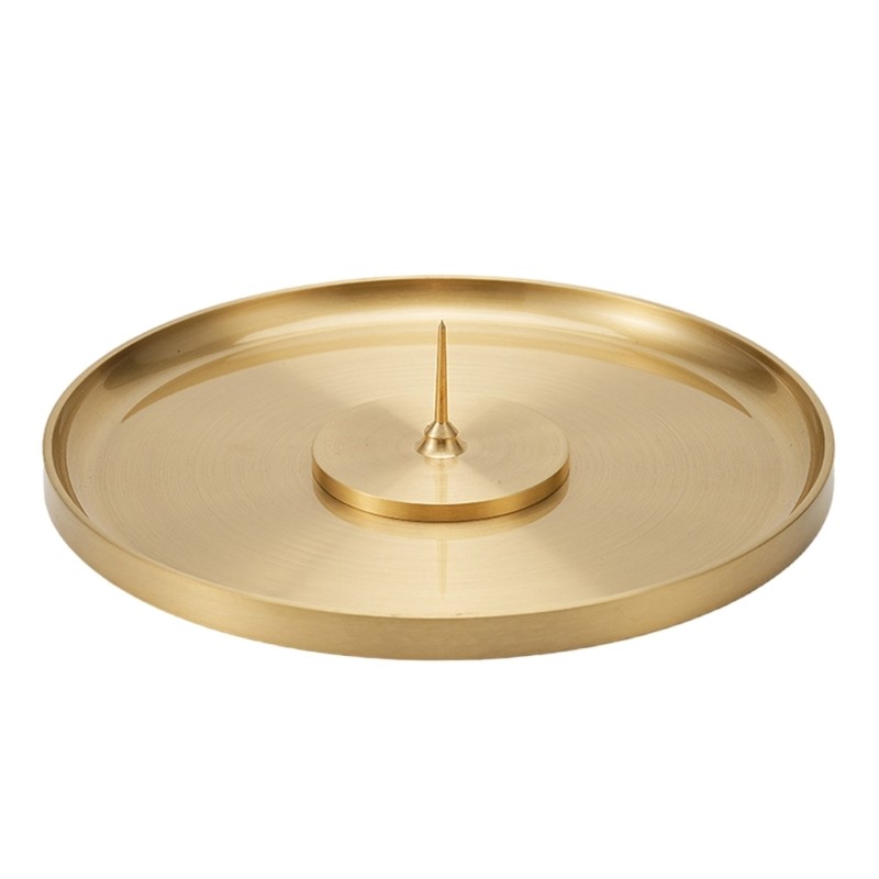 Brass Round Incenses Burners Stand and Moxibustion Sticks for Inspireds Home