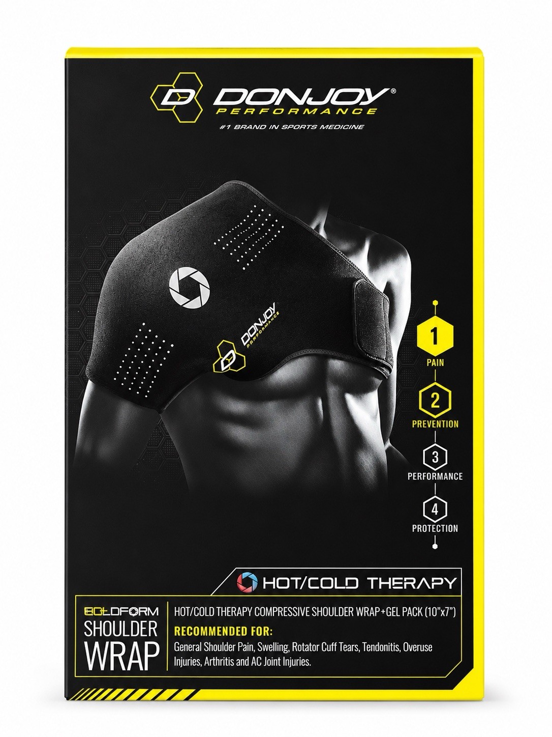 Donjoy Performance Coldform Hot Cold Therapy Shoulder Wrap pack Ice Pad Read