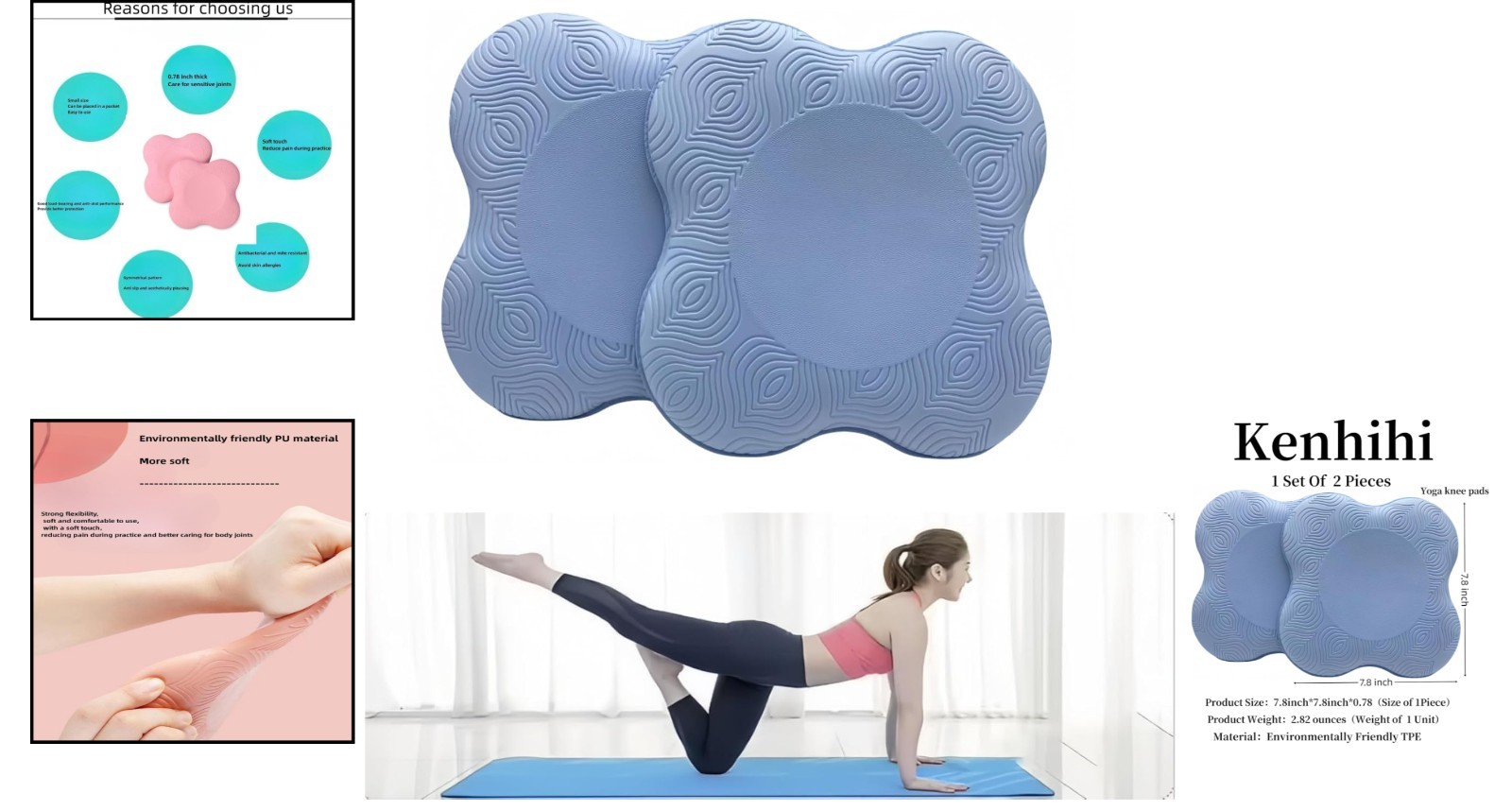 Lightweight & Portable Knee Support Pads – Relieve Joint Pressure – 2 PCS