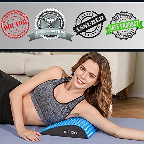 Back Stretcher Pillow – Dr. Approved For Back Pain Relief, Lumbar Support, Herni