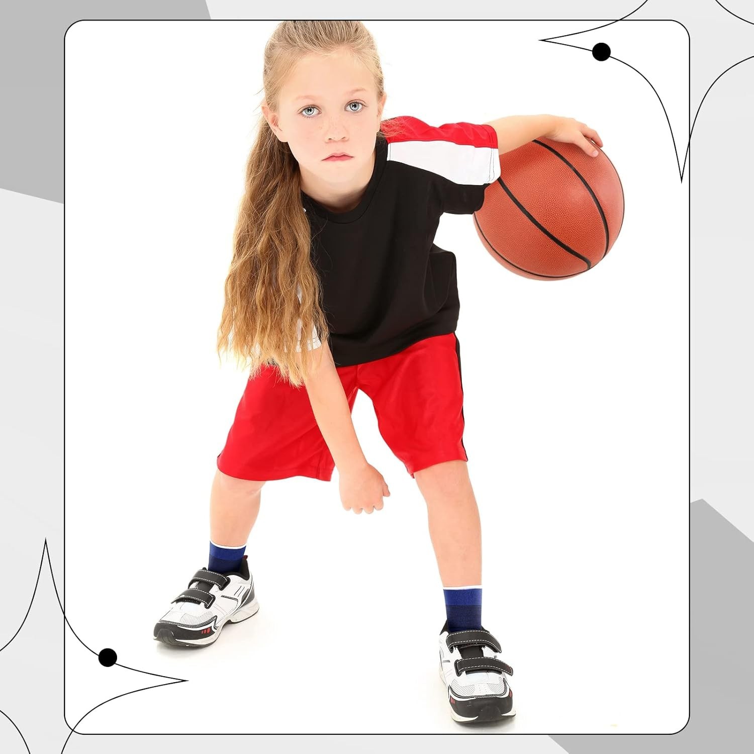 4 Pieces/ 2 Pair Kids Ankle Support Brace Elastic Kids Compression Socks Knit…