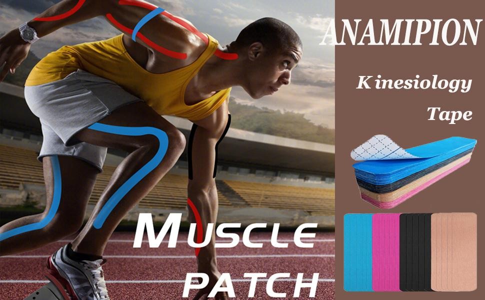 Kinesiology Tape Pro Athletic Sports(20 Strips Mixed Loading)waterproof Elastic