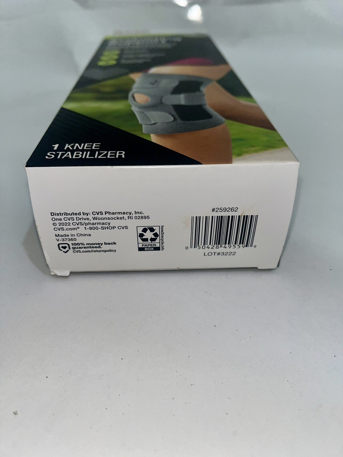 CVS Health Adjustable Stabilizing Knee Support Moderate One Size New in Box