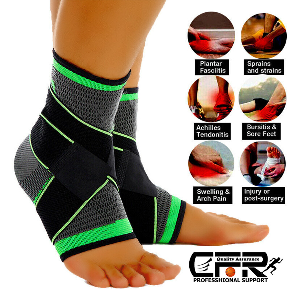 Adjustable Ankle Support Brace Compression Sleeve Sock Achilles Tendon Wrap US