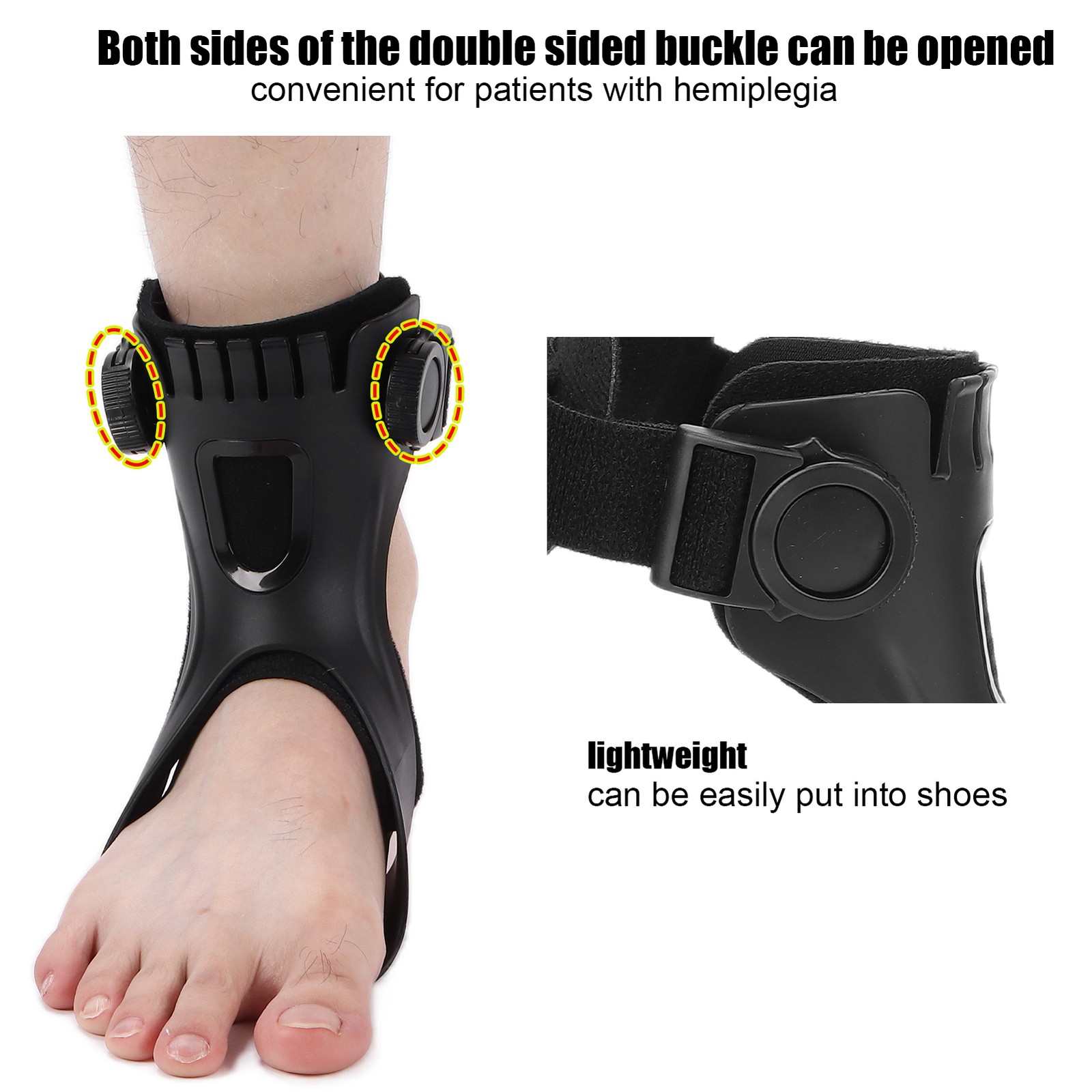 Right-XL Ankle Foot Orthosis Flexible Design For Balance Enhancement Excellent