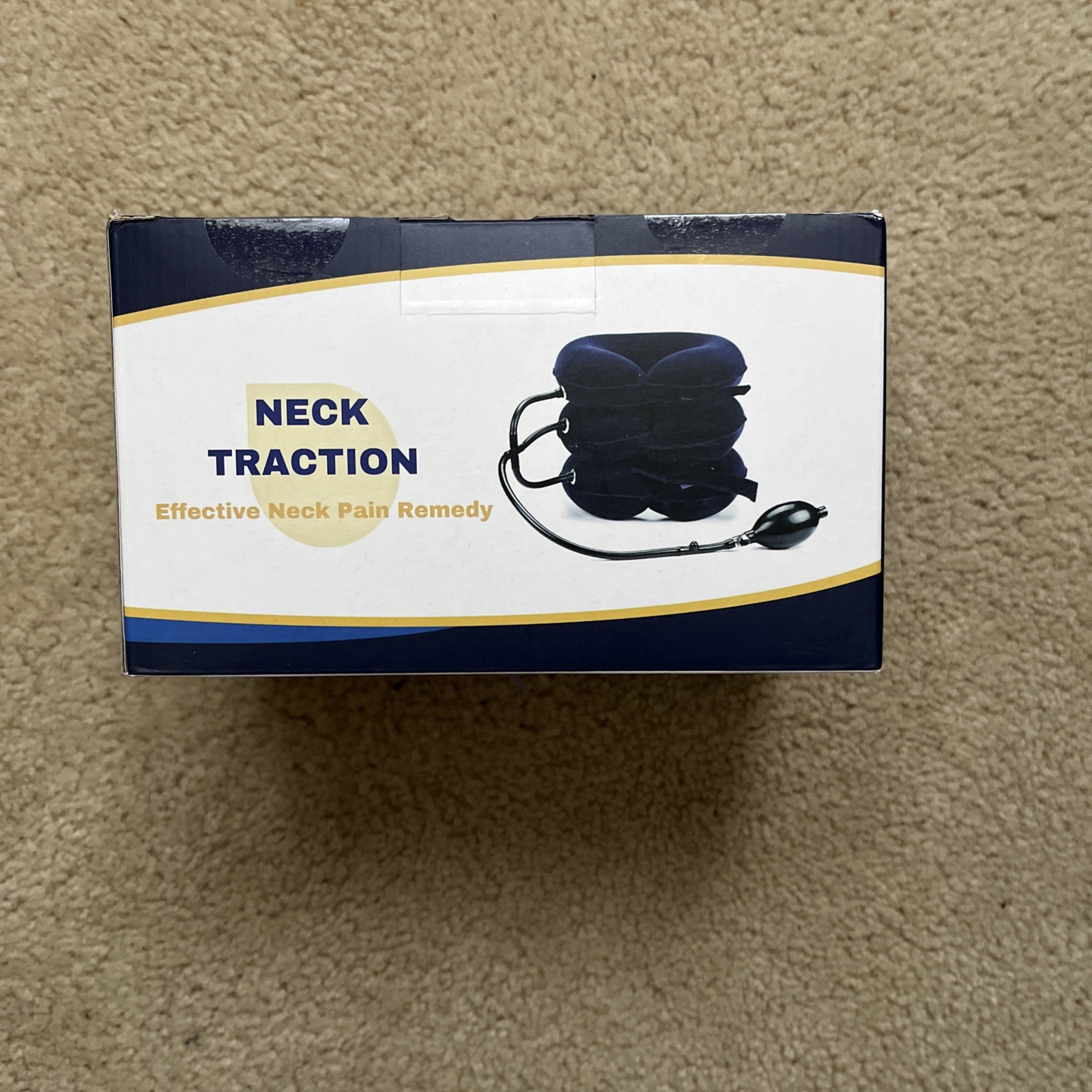 neck traction device with air pump