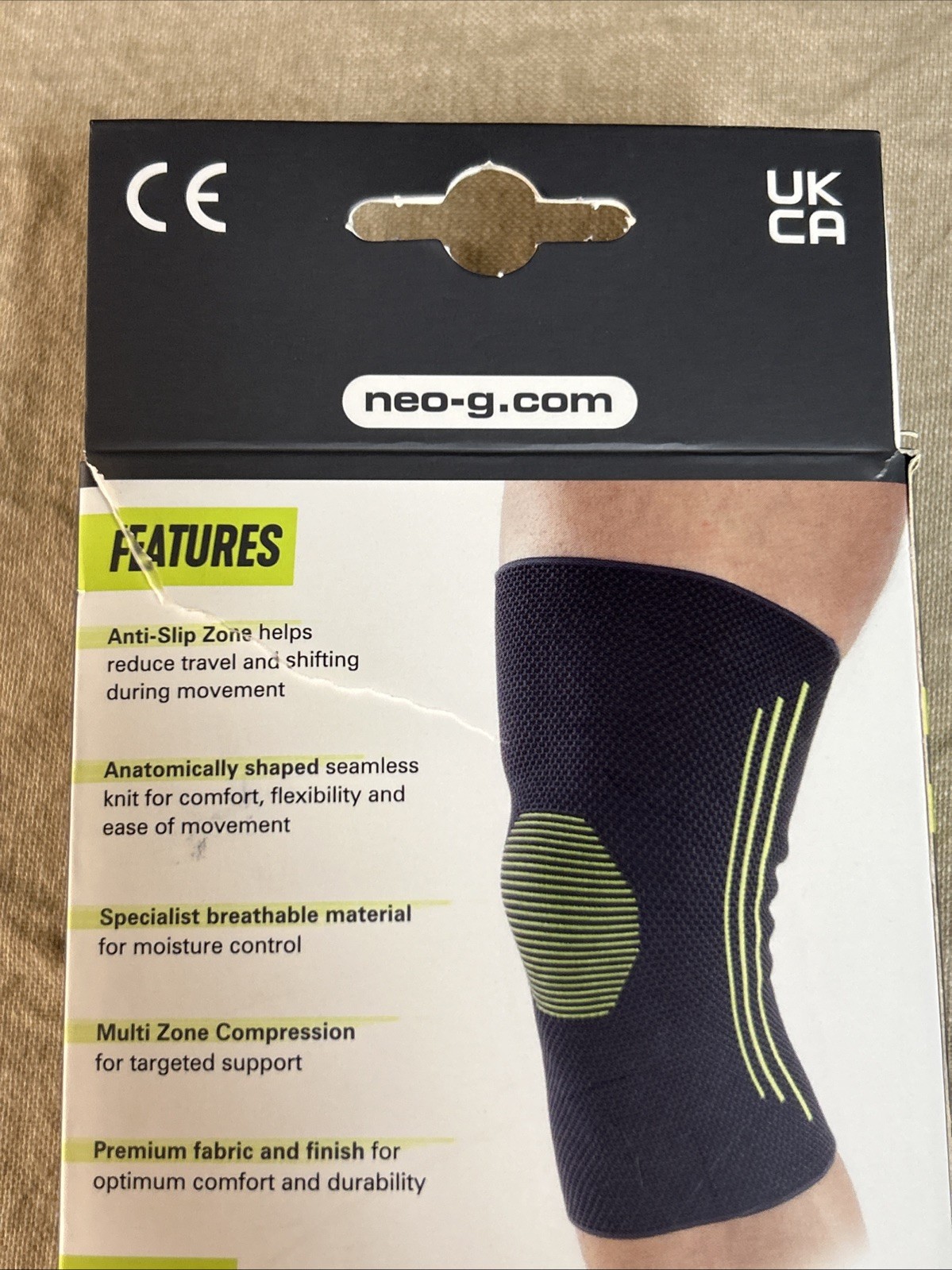 Neo G Closed Knee Support Size L – Class 1 Medical Device ~Open Box