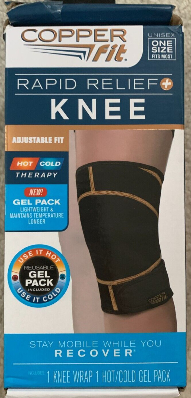 Copper Fit Rapid relief KNEE Unisex one size fits most. New in Box