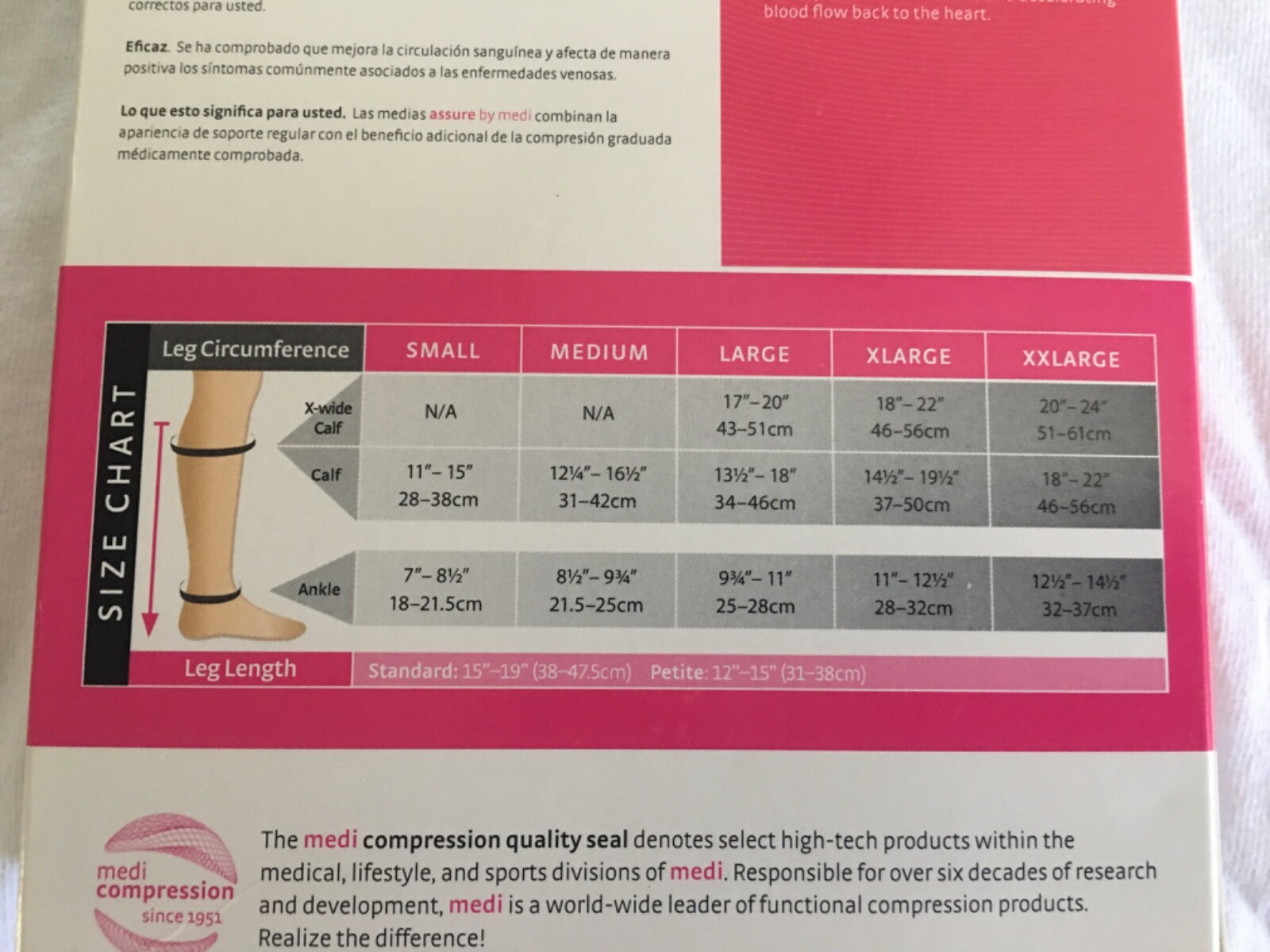 NEW Assure by Medi Women Calf High Closed Toe Beige Socks Small 20-30 mmHg 14401
