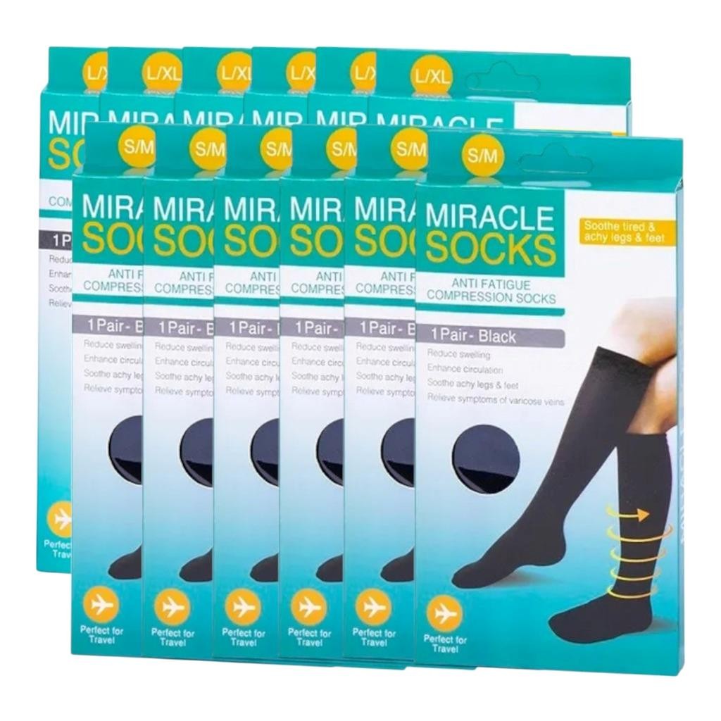 Compression Support Socks – Flight & Travel Relief for Varicose Veins, Swelling