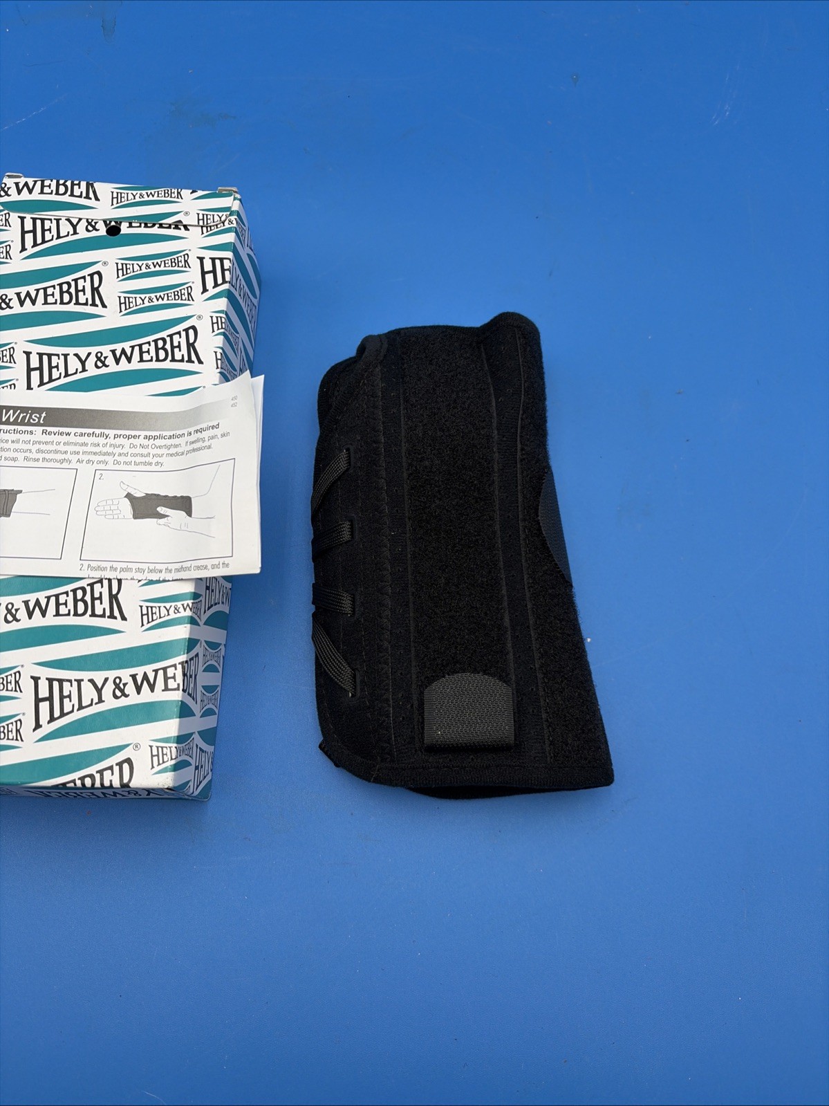 Hely & Weber Titan Wrist Left Lacing Orthosis Wrist Brace Regular 450 Left Black