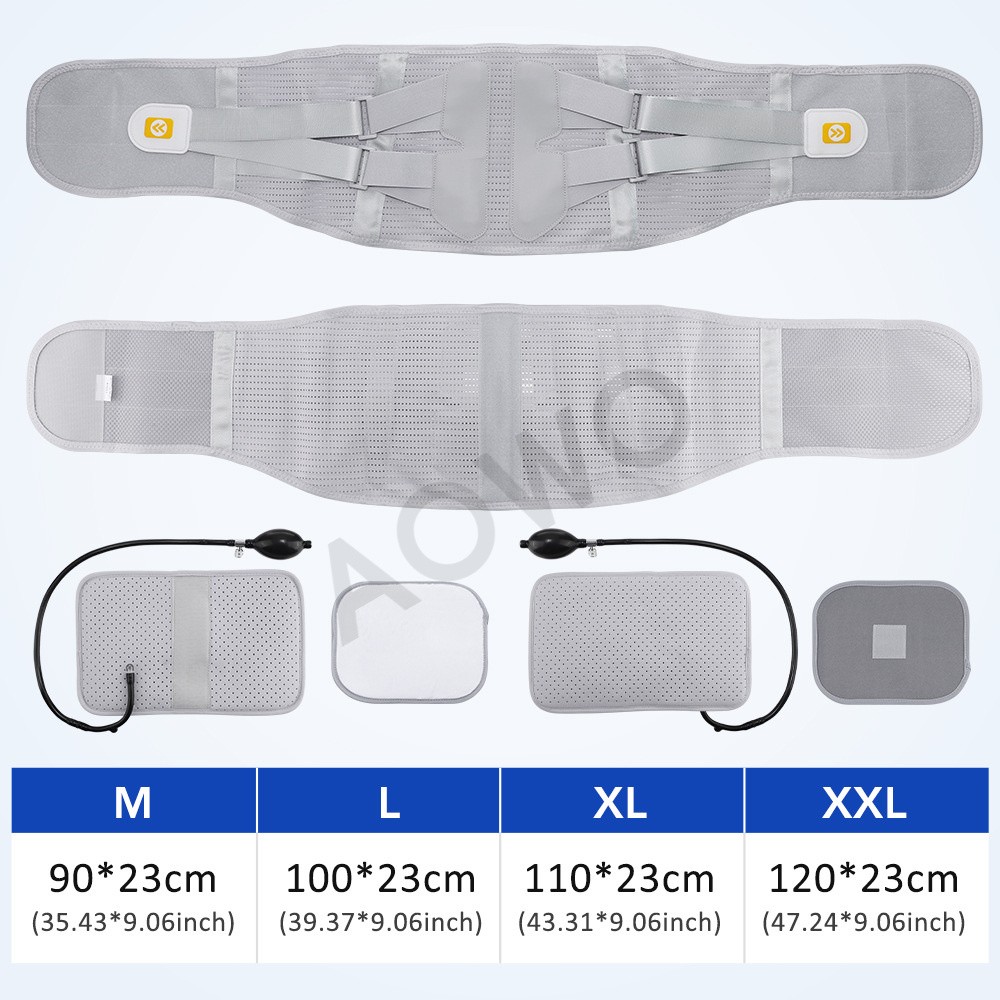Medical-Grade Lumbar Support Belt for Back Pain Relief with Steel Plates、M-XXL