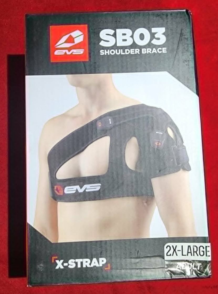 EVS Sports SB03 Adjustable Shoulder Support X-Strap SB03BK- 2xL Free SHIPPING