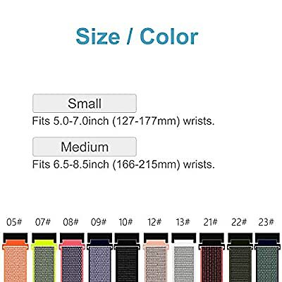 Compatible with Garmin Forerunner 35 Watch Band Replacement Gray Small 5-7″