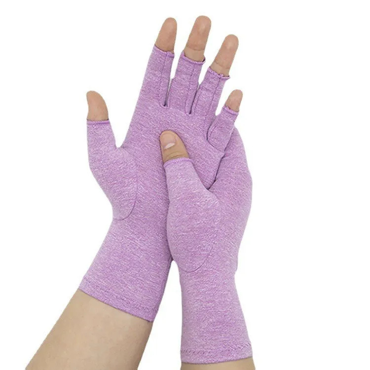 2Pair Arthritis Compression Gloves Wrist Support Hand Brace Wristbands Women Men