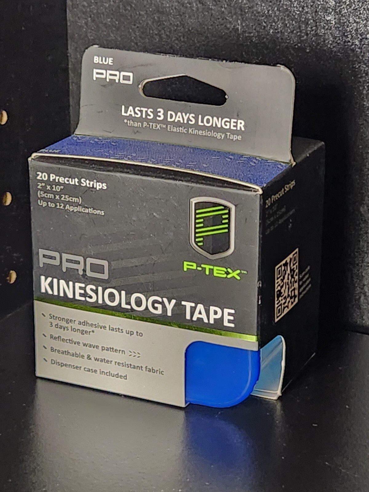P-TEX ELASTIC KINESIOLOGY TAPE 20-2″ X 10″ STRIPS/ Color BLUE