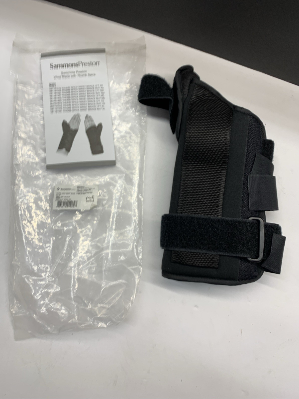 Sammons Preston Thumb Spica Wrist Brace Splint CMC & MC Joints Left Hand X-Small