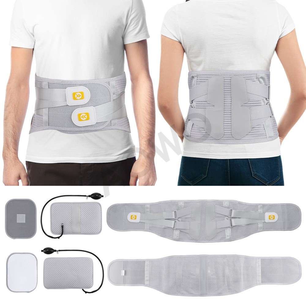 Medical-Grade Lumbar Support Belt for Back Pain Relief with Steel Plates、M-XXL