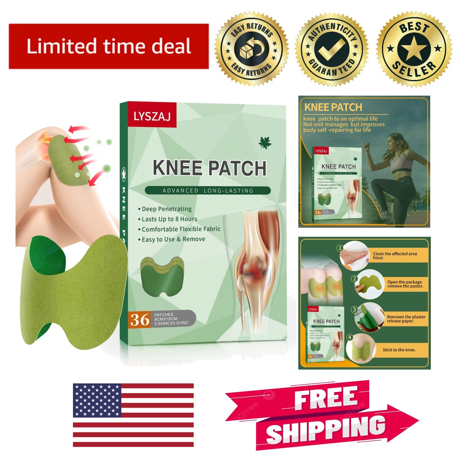 Wormwood Extract Heating Patches – 36 Pcs for Joint Pain Relief & Relaxation
