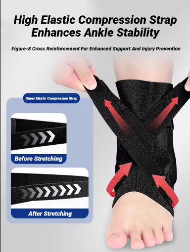 Ankle Brace for Sprained Ankle Support with Side Stabilizers for Men Women Ankle