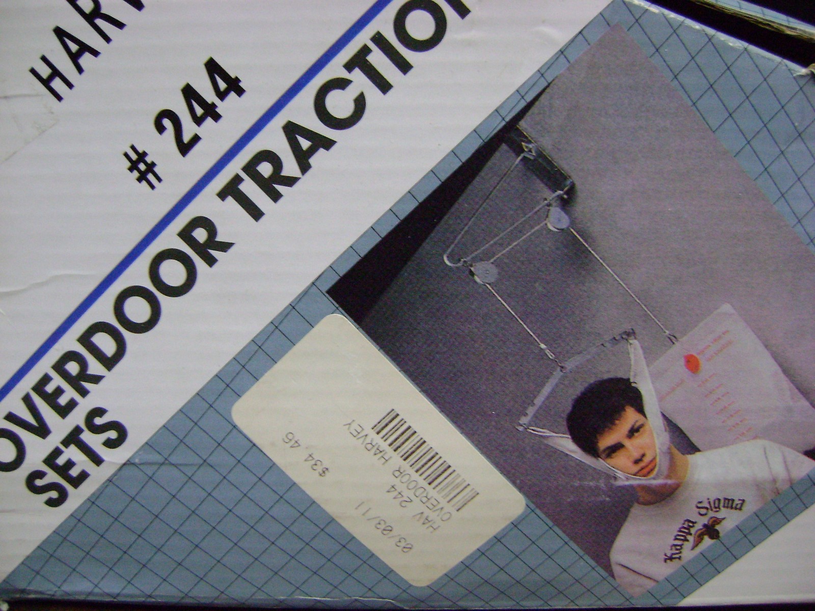Cervical Kit Harvy Traction Set Over Door Overdoor Part # 244 NIB