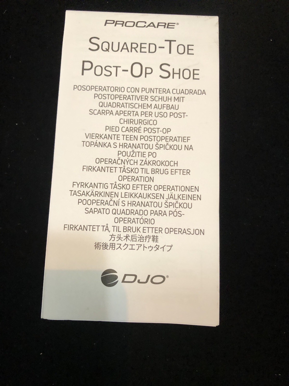 ProCare Squared Toe Post-Op Shoe Medical Walking Shoe For Post-Op Surgery Size L
