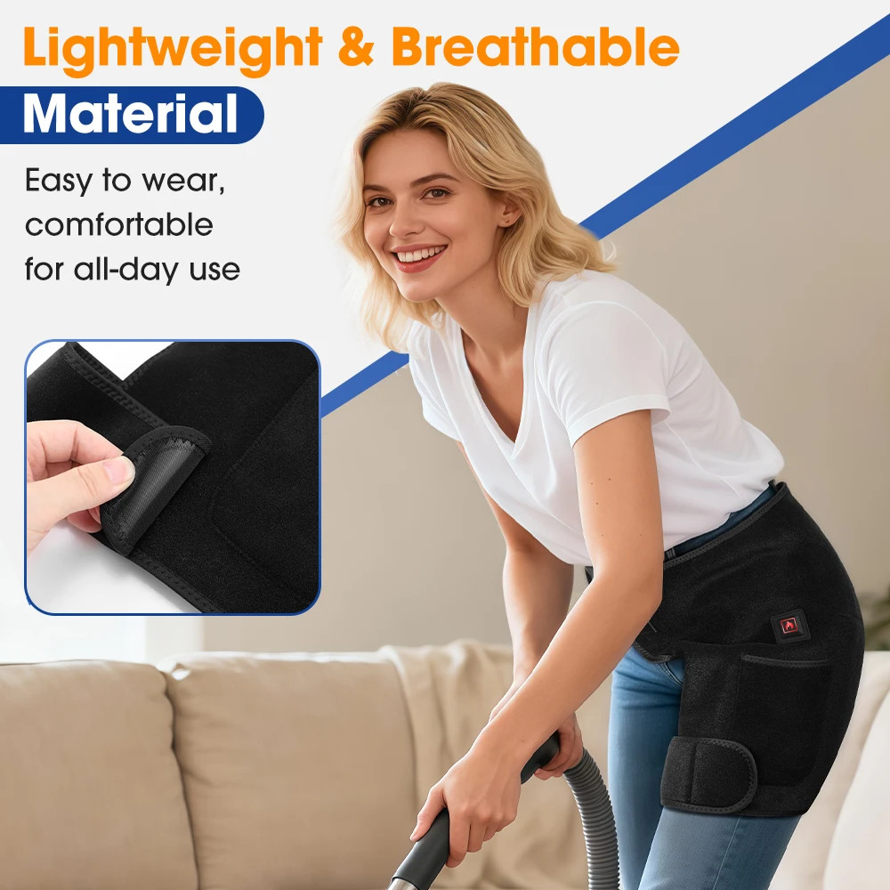 Infrared 3 Adjustable Heating Levels Wrap Lower Back Hip Thighs Heating Pad
