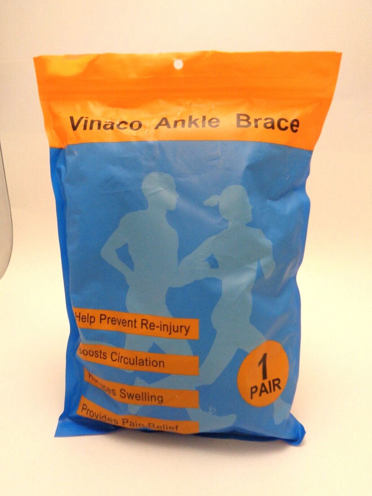 Vinaco Ankle Brace 2 Pack Breathable & Strong Ankle Brace for Sprained Ankle