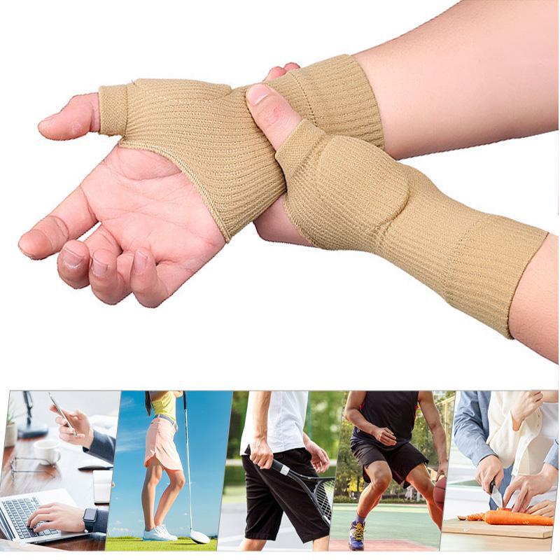 4pcs Wrist Thumb Support Compression Gloves Breathable Hand Injury Relief Gloves