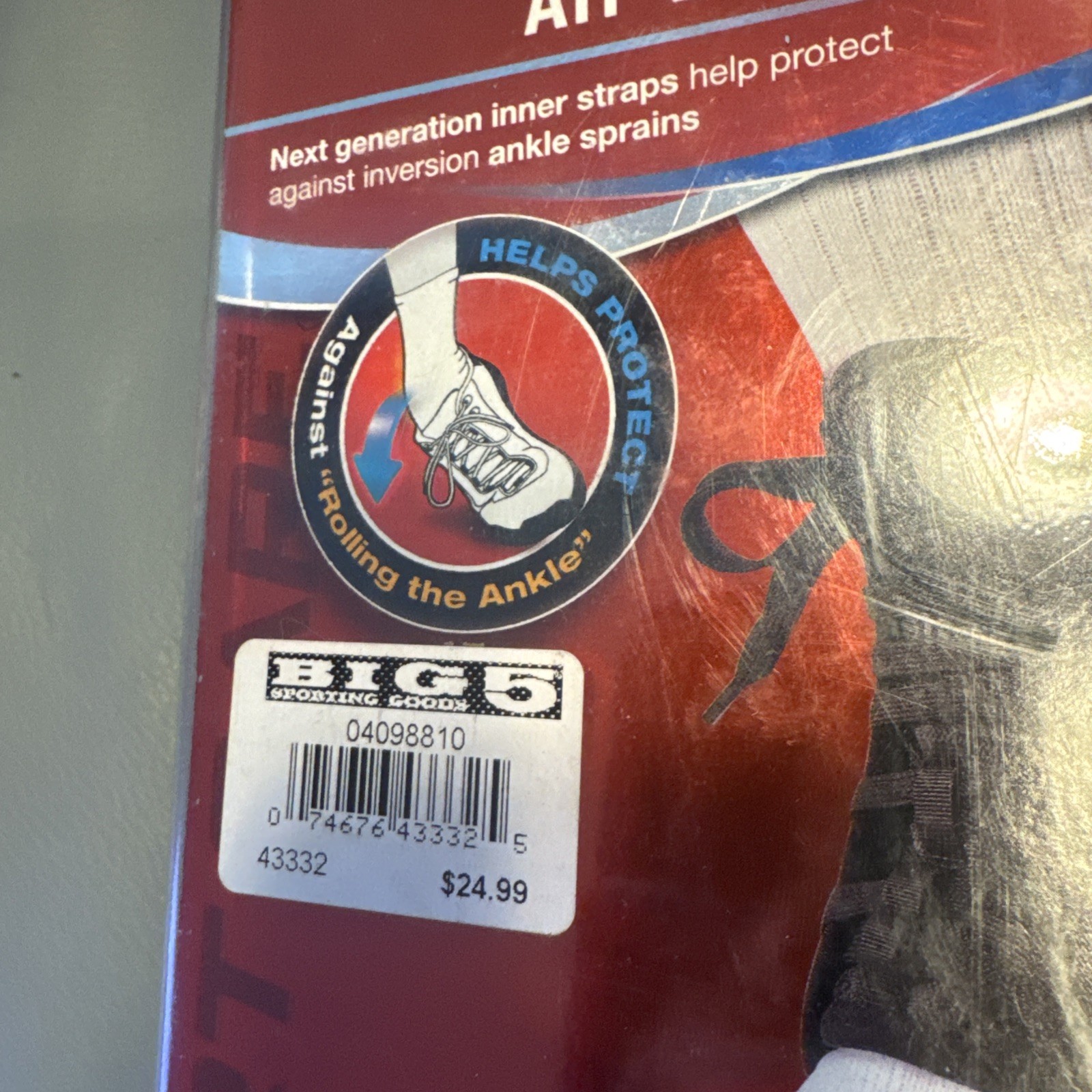 Mueller Sports Care ATF 2 Advance Ankle Support Brace Black Size: Medium- NEW