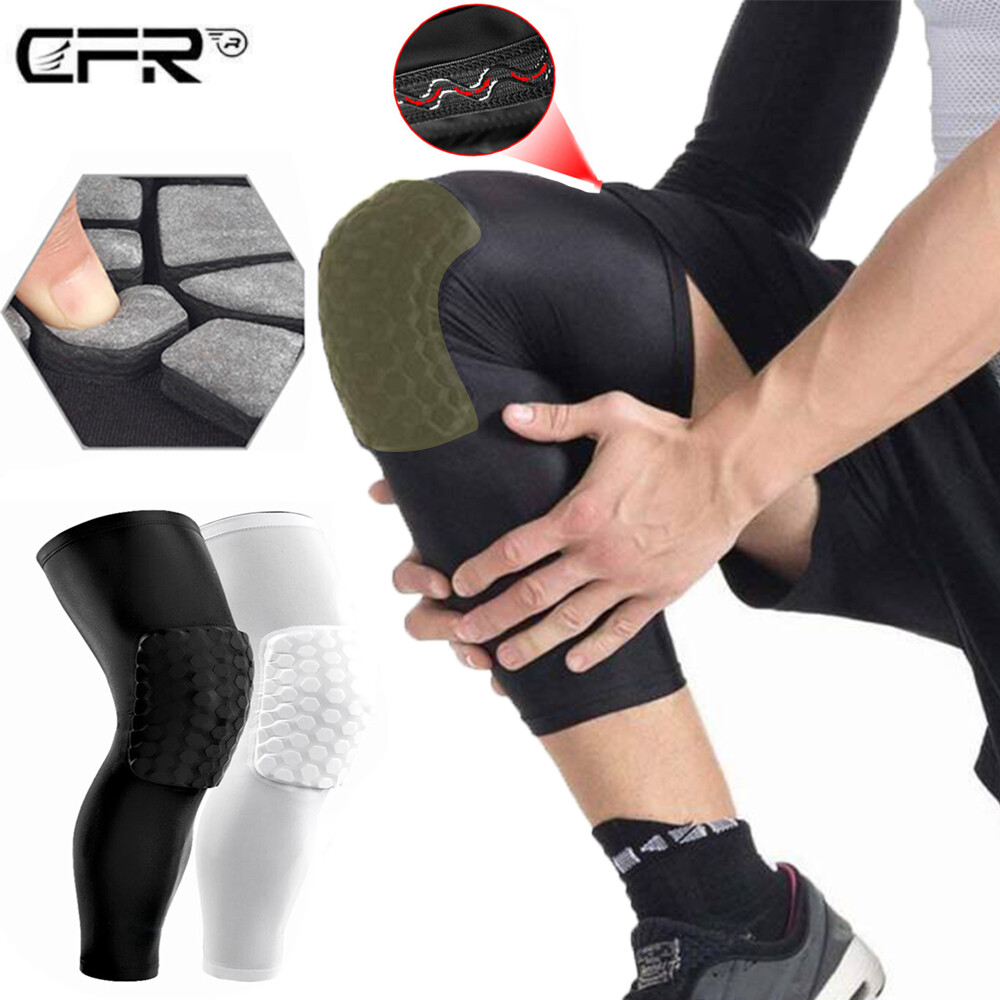 Hot Kids Adult Basketball Leg Knee Pad Long Sleeve Protector Gear Crashproof UPS