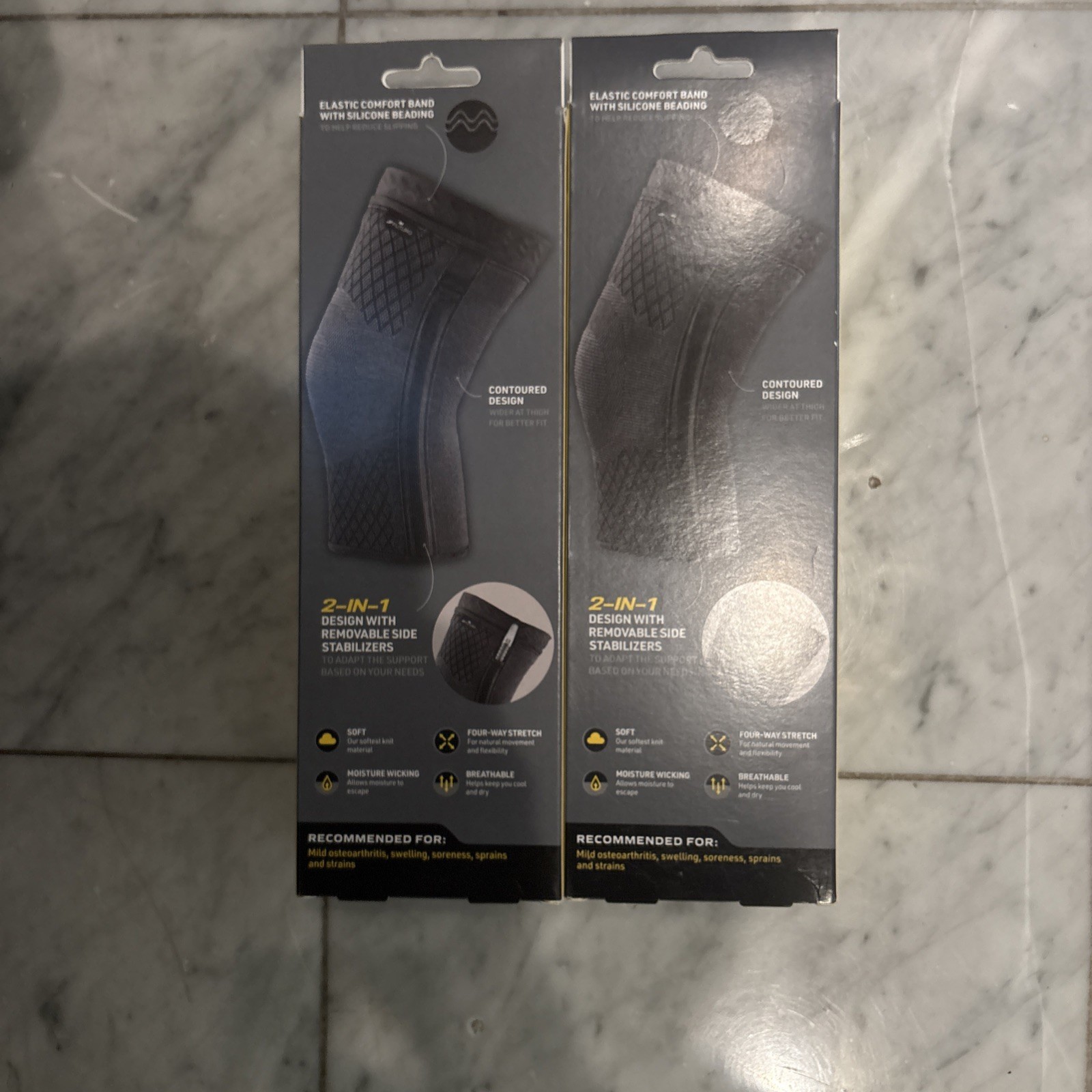 Knee Premium Compression Sleeve With Stabilizer Two Sizes