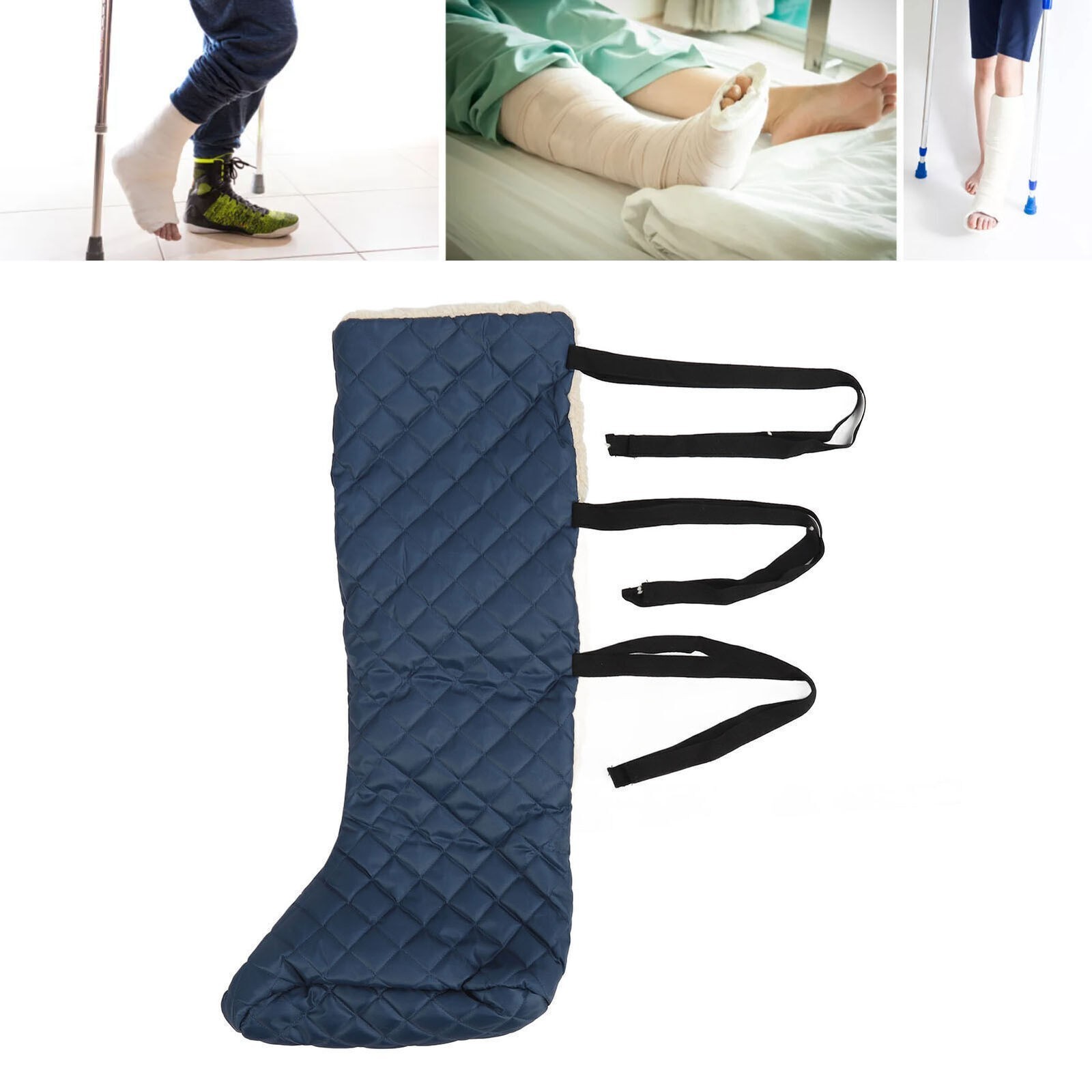 Warm Leg Cast Sleeve Washable Soft Elastic Leg Foot Cast Sock Protector