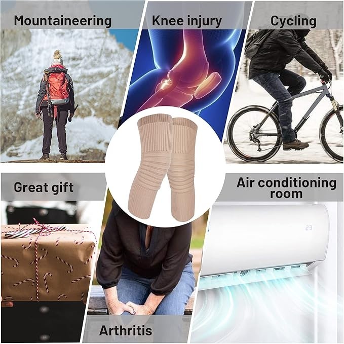 4pcs – 2 Pair Unisex Knee Brace, Joint Stabilization And Warmth Leg S/M
