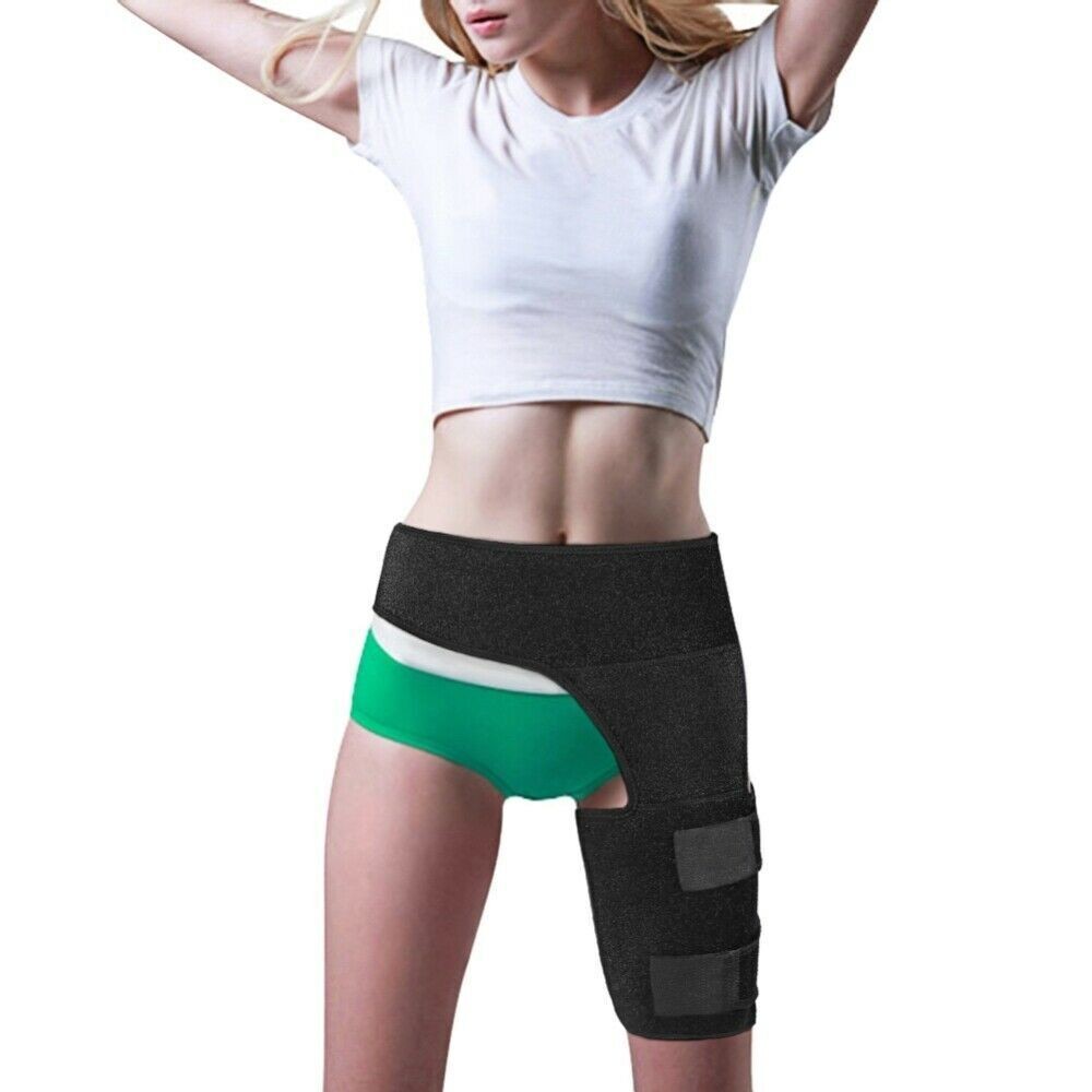 Compression Hip Brace Groin Support for Sciatica Pain Relief Recovery Men Women