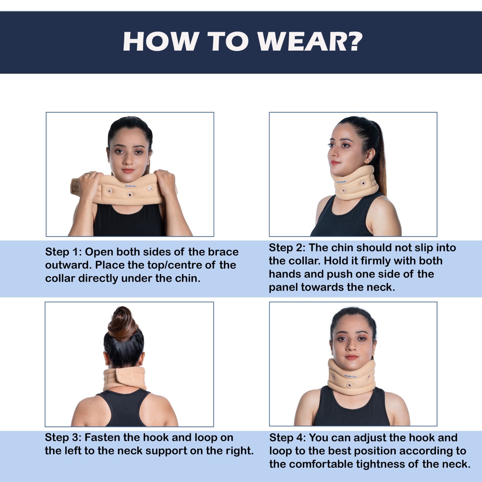 Unisex Neck Support Cervical Collar Traction Device Brace Pain Relief Cushion US