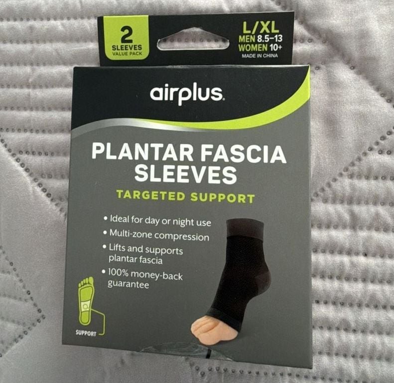 Airplus Plantar Fascia Sleeves, 2-Sleeve Value Pack, Size L/XL