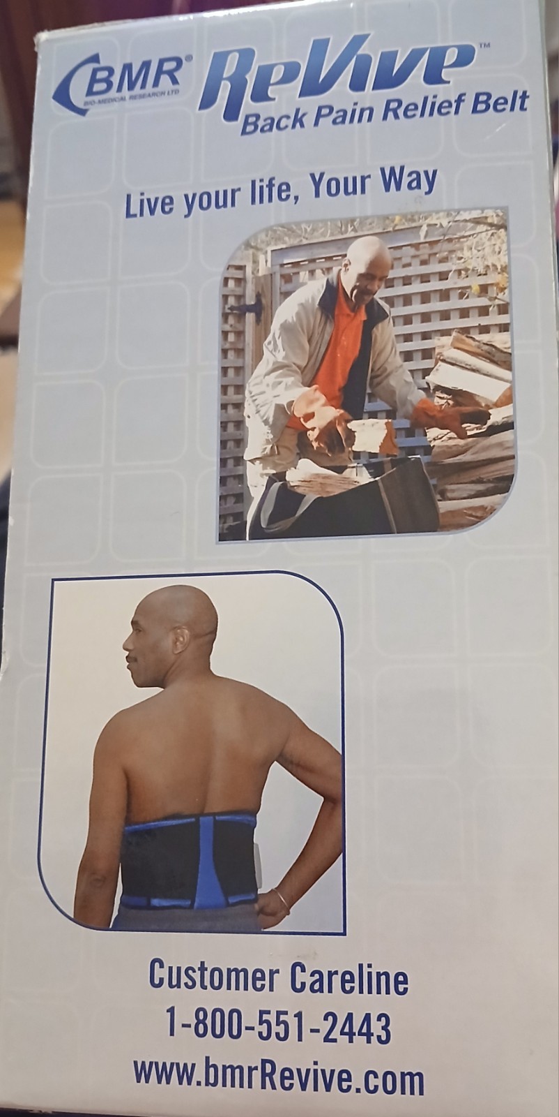 BMR Revive Back Pain Relief Belt w/ TENS Technology