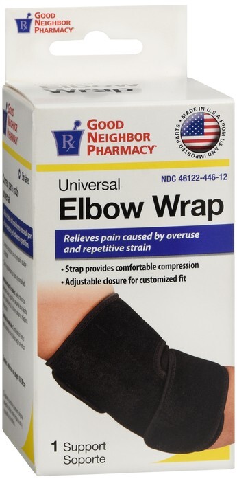 GNP ELBOW WRAP NEOP BLACK OSFM