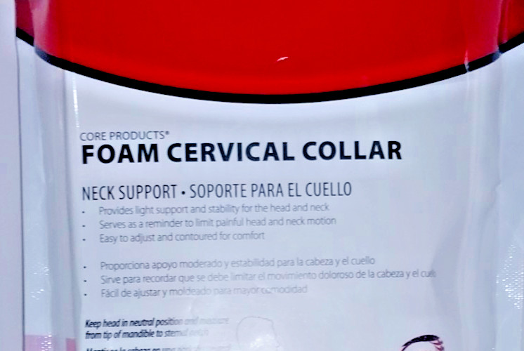 New 3″ Foam Cervical Collar by Core Products, Beige Neck Support #CLR-6220-030