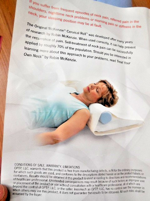 The Original McKenzie Cervical Roll, Support Pillow to Relieve Neck and Back NIP