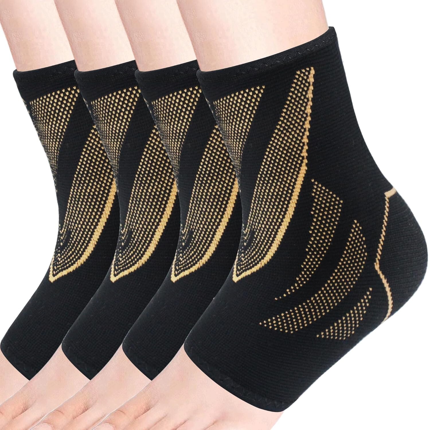 2 Pairs Ankle Brace for Women & Men,Ankle Compression Sleeve,Ankle Support Br…