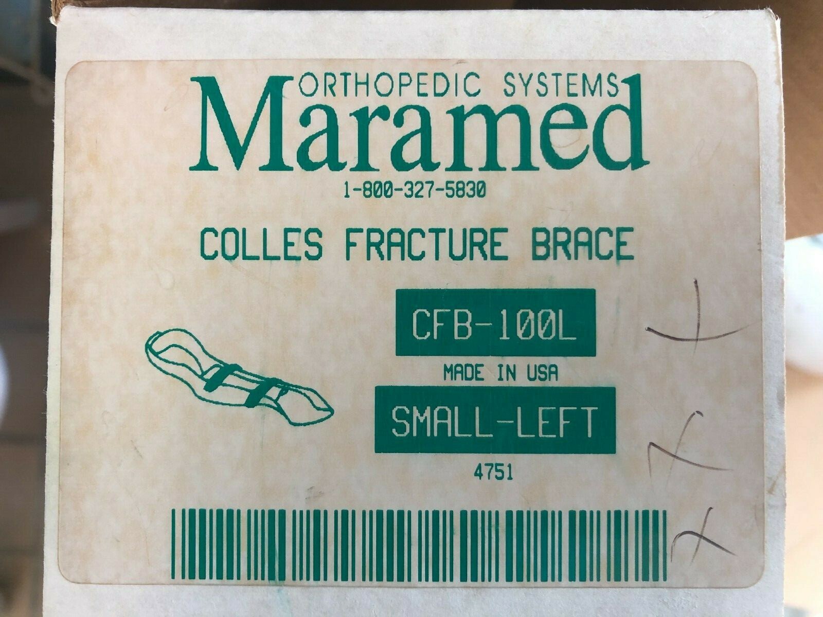 Colles Fracture Brace Small Left