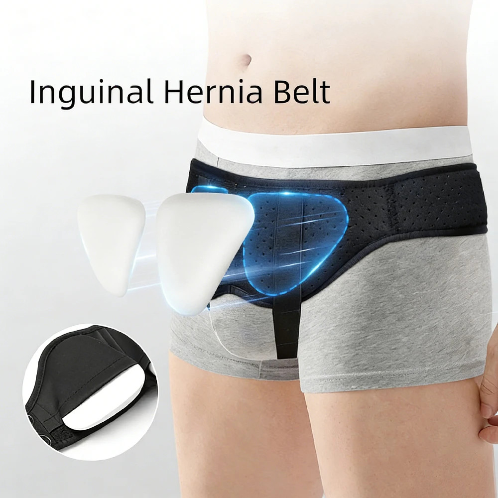 1PCS Hernia Belts for Men， Adjustable Inguinal Hernia Support Belt for Men & Wom