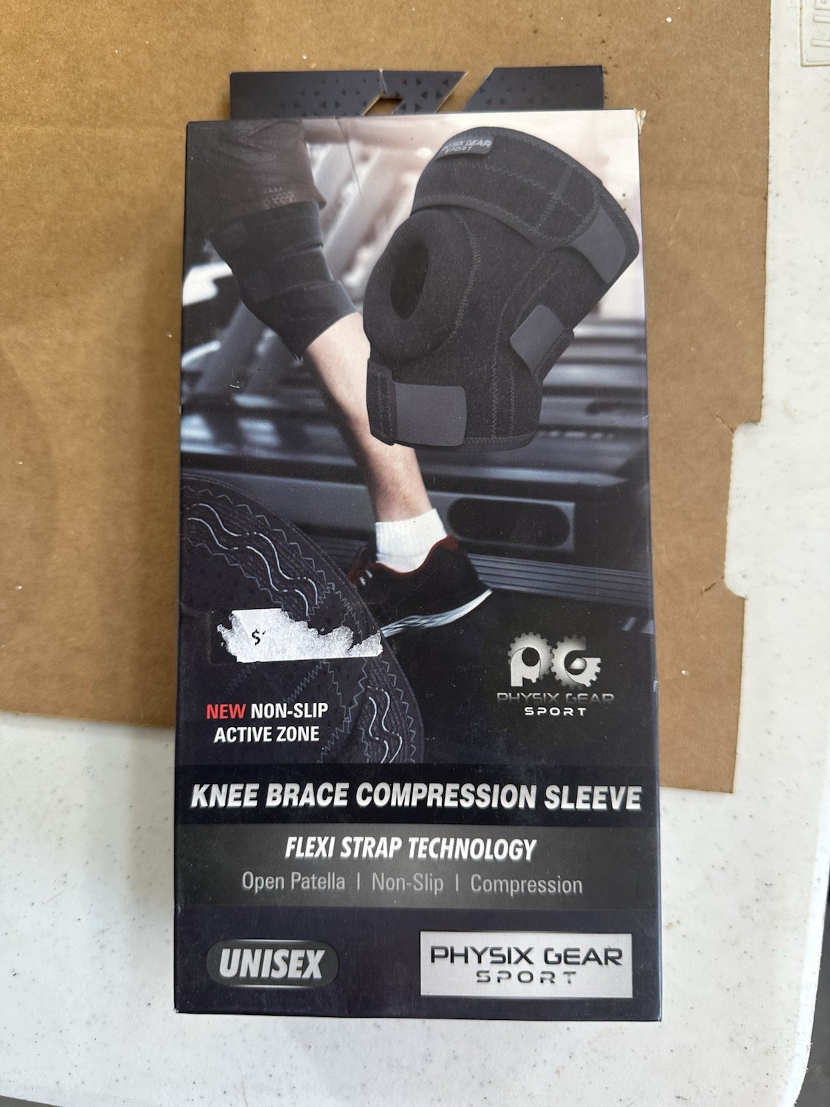 Physix Gear Sport Compression Knee Sleeve Support Brace Black Small NewDwk185
