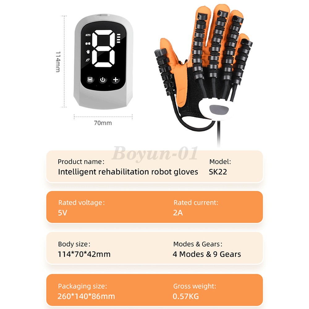 Hand Function Rehabilitation Robot Gloves for Finger Hemiplegia Recovery Trainer