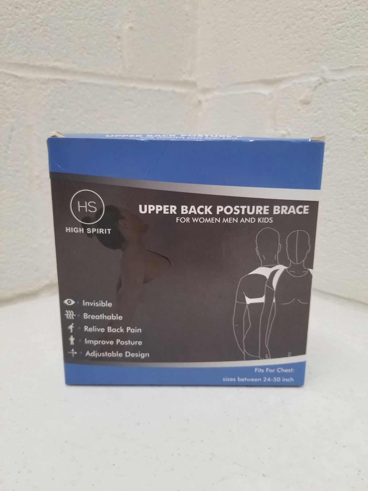 High Spirit Upper Back Posture Brace Sizes Between 24-50 Inch RA1
